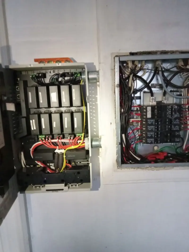 Electrical panel upgrade completed for Indoor Lighting Installation in Williamson